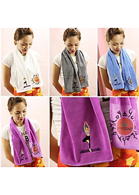 Khăn lau mồ hôi tập Yoga,Khăn cotton thể thao lau siêu  thấm mồ hôi (ảnh và video thực tế)