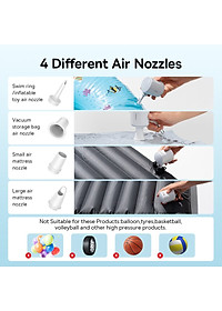 Máy Bơm Hơi – Hút Chân Không Mini Cầm Tay Baseus PocketGo Portable Air Pump 230L/min Pin 1600mah Tích Hợp Đèn - Hàng Chính Hãng