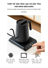 Bếp ấm cổ ngỗng đun nấu siêu tốc giữ nhiệt 600ml CAFE DE KONA