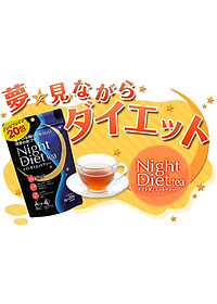 Combo 2 Gói Trà Giảm Cân Thảo Mộc Ban Đêm Night Diet Tea Orihiro Nhật Bản 20 túi lọc/gói