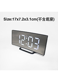Đồng hồ led để bàn, đồng hồ báo thức điện tử với tính năng night và snooze cao cấp màn hình cong