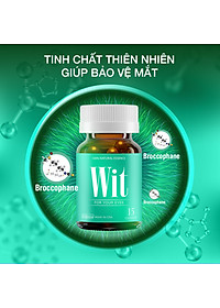 [Hộp 15v] Viên Uống Bổ Mắt WIT Ecogreen Giảm Mỏi Mắt, Tăng Cường Thị Lực Mắt Cho Bé & Người Lớn