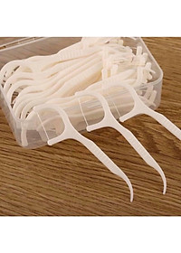 Hộp 50 cây  tăm chỉ nha khoa ,an toàn dễ sử dụng và chăm sóc răng miệng