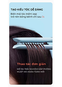 Máy Dập Phồng Chân Tóc BUMAS H8 - Máy Dập Lưỡi Vuông Bấm Phồng Chân Tóc - Phủ Protein Thực Vật - Hạn Chế Hư Tổn Nhiệt - Hàng Chính Hãng