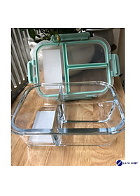 Hộp thủy tinh 3 ngăn Lock&Lock Glass Food Container dung tích 1040ml LLG458