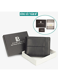 Ví nam, bóp nam da bò sáp Bụi Leather V106 - Bảo hành 12 tháng