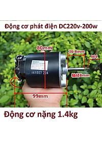 Động cơ từ Brushless phát điện 60w