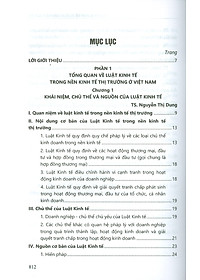 Luật Kinh Tế (Tái bản lần thứ nhất, có sửa đổi, bổ sung) - Sách chuyên khảo