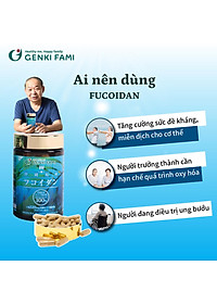 Fucoidan Genki Fami Nhật Bản, Tăng Cường Đề Kháng, Miễn Dịch, Hỗ Trợ Ngăn Ngừa Ung Bướu Hộp 150 viên