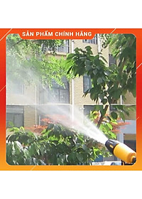 Bộ vòi xịt nước tưới cây đa năng tăng áp lực nước kèm dây tưới dạng lò xo co dãn 319814 loại 10m 