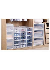 Combo 5 Hộp Đựng Giày Nhựa Cứng Trong Suốt ,Tháo Lắp Dễ Dàng 