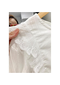 Áo babydoll trắng (hàng sẵn) - ao baby doll tiểu thư xinh mới về