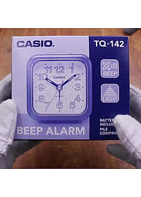 Đồng Hồ Để Bàn Casio TQ-142-1DF Có Báo Thức - Kích Thước ( 7.7×7.2×4.9 cm )