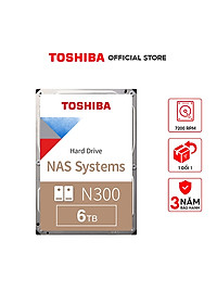 Ổ cứng mạng Nas Toshiba N300 3.5 inch SATA 6.0 Gbits -  Hàng Chính Hãng