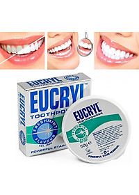 Bột trắng răng, Kem đánh răng trắng răng Eucryl Anh Giúp răng trắng sáng bền lâu , sạch bóng và thơm mát cả ngày - QuaTangMe Extaste