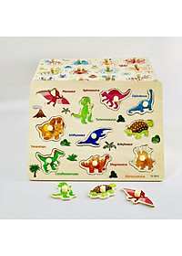 Set 5 bảng ghép hình có núm _ đồ chơi giáo dục MK02