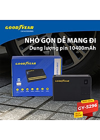 Bộ Kích Bình 400A Kiêm Bơm Lốp Xe GOODYEAR GY-5296 Đa Chức Năng Sạc Dự Phòng 10400mAh Đèn LED Khẩn Cấp - Nhập Khẩu Chính Hãng