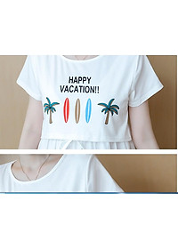 ĐẦM BẦU CÔNG SỞ THÊU LAI , IN CÂY DỪA ( sau sanh có cho bé bú)