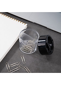 Hộp Đựng Ghim Φ58*75Mm Deli, Đen/Xanh - 1 Hộp - E9881