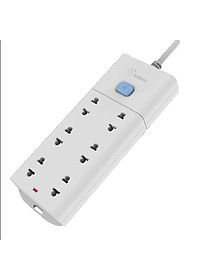 Ổ Cắm Điện Gongniu Đa Năng 6 ổ 1 Công Tắc – Công Suất 10A/250/2500W – Trắng – Chính Hãng (V1060)