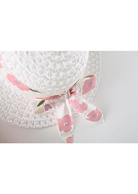 Váy đầm cho bé gái kèm mũ rộng vành xinh xắn, đầm đi biển cho bé từ 8-15kg Easy Baby (SD-3653G)