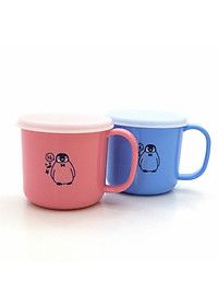 Cốc nhựa uống nước  Nakaya 200ml có nắp silicon mềm - Nội địa Nhật Bản