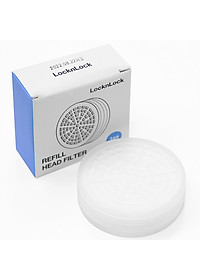 Bộ Phụ Kiện Đầu Vòi Sen Lọc Nước LocknLock 80mm CLR-KR LBW400 (Mạch nước nhip nhàng, giảm stress - Khử Clo)