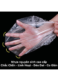 Túi màng bọc thực phẩm TOKDODO chất liệu PE co giãn có chun siêu dai, Túi gấu bọc đồ ăn thực phẩm có thể tái sử đụng, (túi 80-100 chiếc)