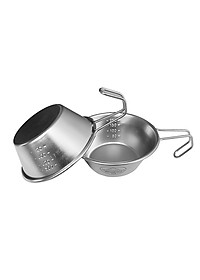 [Mua 4 chén tặng túi đựng chén Campingmoon] Chén ăn dã ngoại inox không rỉ Campingmoon S220