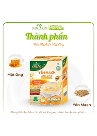 Yến Mạch Và Mật Ong Xuân An Hộp 384G {32g*12 gói}