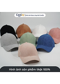 Mũ lưỡi trai trơn ️ Nón kết chất nhung tăm Hàn Quốc cao cấp form unisex nam nữ N28