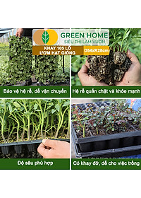 Khay Ươm Hạt Giống Greenhome, 105 Lỗ, Thoáng Rễ, Nảy Mầm Cao, Tiết Kiệm Diện Tích Ươm, Độ Bền Cao