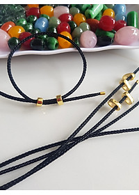 Dây thun ĐEN dẻo phối vòng tay hạt lu thống  Size dây ĐEN 2mm  Nữ đã có hạt lu thống thì đây chính là sợi dây thun phối với hạt lu thống đeo xinh ạ
