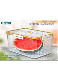 BỘ 3 HỘP THỰC PHẨM CHỮ NHẬT CAO CẤP KHÓA GÀI VIỆT NHẬT HOKORI - Hàng chính hãng (Giao màu ngẫu nhiên)