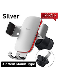 Kẹp Điện Thoại Giá Đỡ Điện Thoại Trên Ô Tô Xe Hơi Gắn Cửa Gió Baseus Metal Age II Sang Trọng Hiện Đại - Hàng Chính Hãng