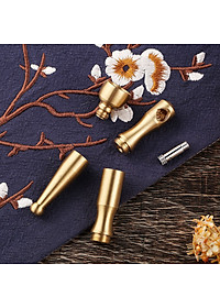 Tẩu lọc thuốc bằng đồng cao cấp, Dùng cho được cả Sợi và điếu : Lớn + Vừa + Nhỏ, có thể tháo rời và vệ sinh !