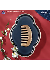 Lược Sừng Múi Bưởi Mini Răng Thưa (Size: XS-9cm) COH189 - Chải tóc xoăn rối xù, phụ kiện bỏ túi tiện dụng không thể thiếu - Chăm sóc tóc - HAHANCO