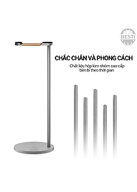 Kệ Nhôm Để Tai Nghe, Giá Đỡ Treo Headphone Besti, Hợp Kim Nhôm Cao Cấp Kiểu Dáng Sang Trọng Để Bàn - Hàng Chính Hãng