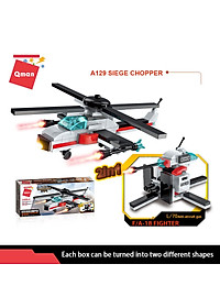 Đồ chơi xếp hình, lắp ráp Qman 42205 - Tàu chạy bằng năng lượng hạt nhân (572 mảnh ghép)