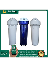 Cốc lọc nước đầu nguồn 10in ren 21, ren 13, đầu nối nhanh - Hàng Chính Hãng
