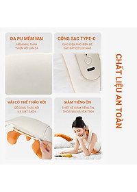 Máy massage cổ vai gáy chuyên sâu,máy massage cổ mô phỏng kỹ thuật massage số 8 giúp giảm đau nhức mỏi, trị liệu,xoa bóp