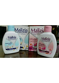 Dung dịch vệ sinh hoa cúc trắng Malizia Delicate Wash Chamomile 200ml tặng kèm móc khóa