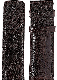 Dây Đồng Hồ Da Đà Điểu Size Lớn Huy Hoàng HT8410 - Nâu Đất