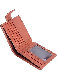 Ví Nam Bấm Nút Huy Hoàng HT2141 (12.5 x 10 cm) - Da Bò