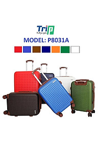 TẶNG TÚI ĐỰNG GIÀY + THẺ TAG - Vali kéo TRIP P803A có dây kéo mở rộng size 20inch nhựa PC - Bảo hành 5 năm - Hàng chính hãng