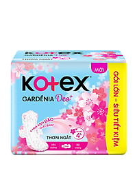 Băng vệ sinh ban ngày siêu mỏng có cánh Kotex Gardenia Deo+ 23cm (20 miếng)
