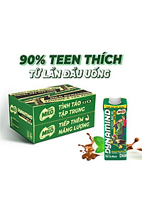 Thùng 24 hộp sữa lúa mạch Nestlé MILO Dynamind Bạc Hà mới (24*200ml)