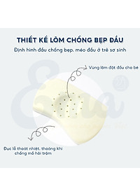 Gối cao su non trẻ em thiết kế công thái học cho bé từ 1-6 tuổi - Hàng cao cấp với ruột gối đục lỗ thoáng khí
