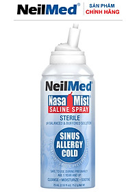 Combo Small FamilyCare: Bình Xịt Rửa Mũi Xoang Cho Gia Đình NeilMed SinusRinse & Moisturize - SX Mỹ (Bình 10 gói lớn; Bình 30 gói bé; 1 chai xịt phun sương)