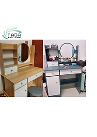 Bàn trang điểm gương tròn hiện đại TD3026